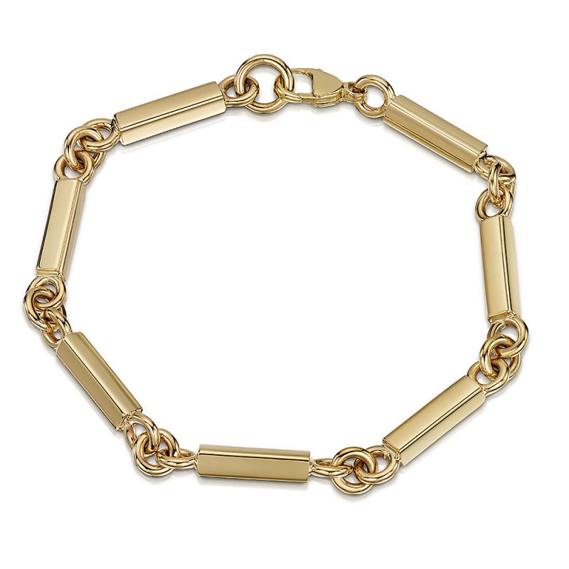 Handmade gold bracelet